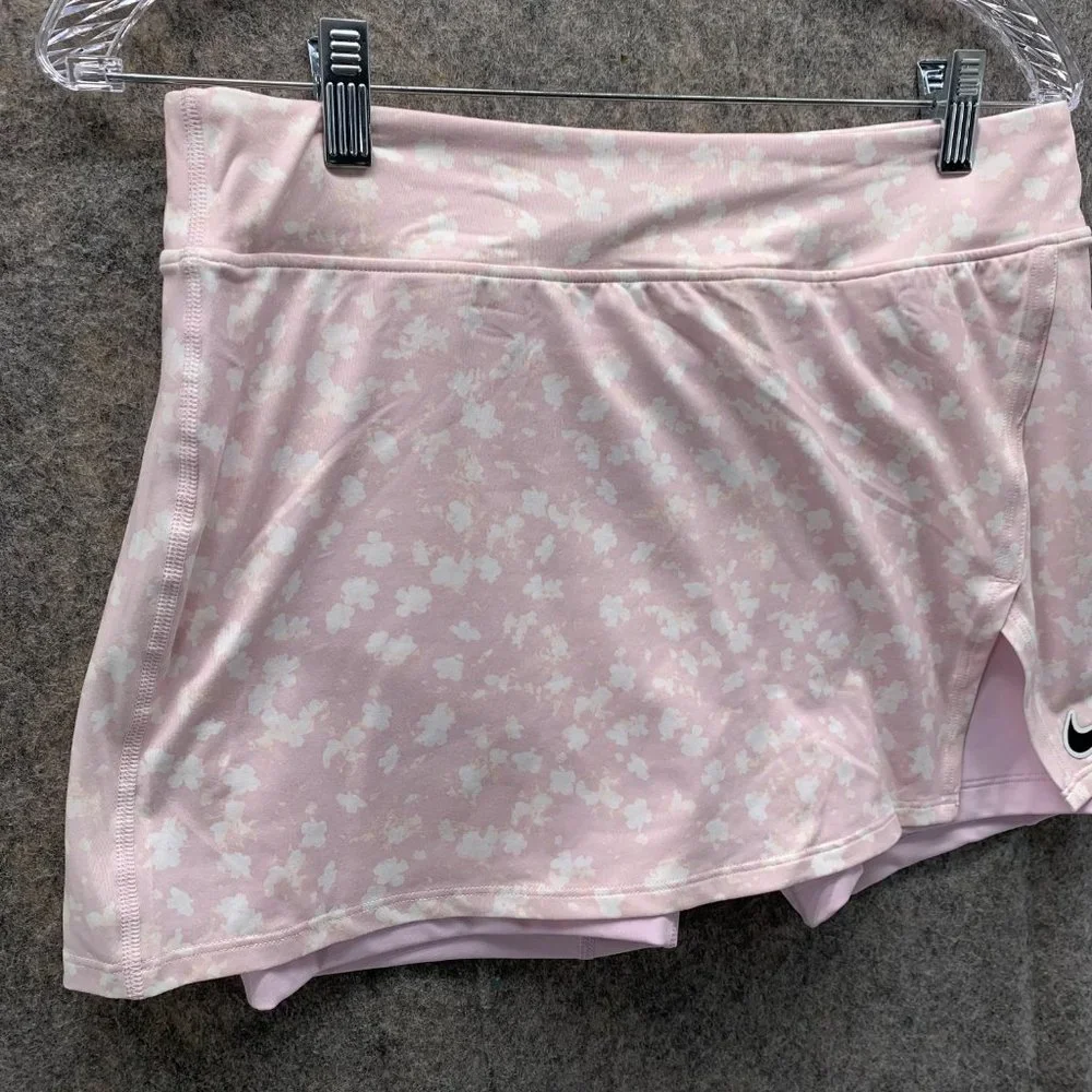 Nike Skirt Women Medium Pink Training Athletic Gym Slim Fit Outdoors Skort - Picture 3 of 11